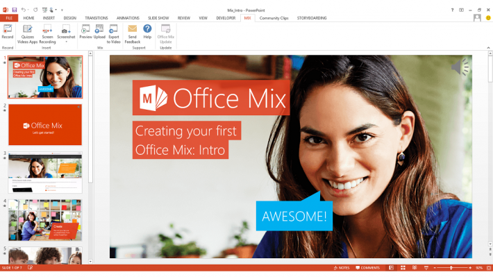 Office Mix Customer Preview
