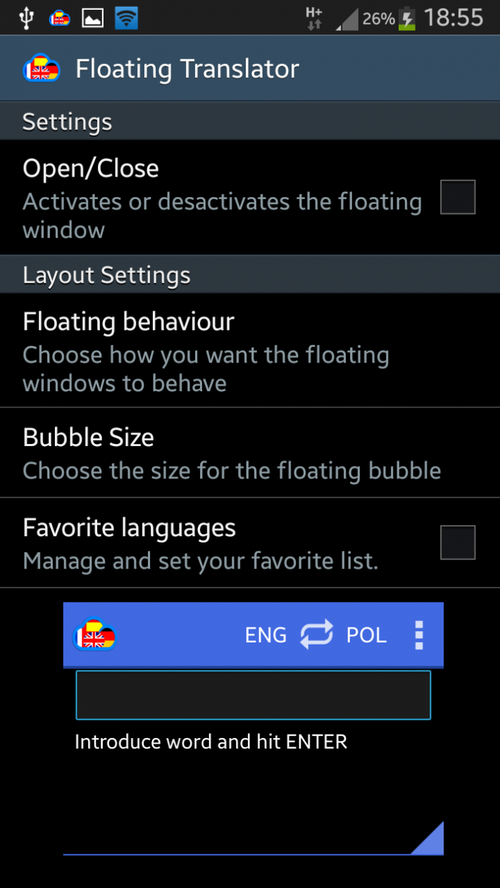 Floating Translator