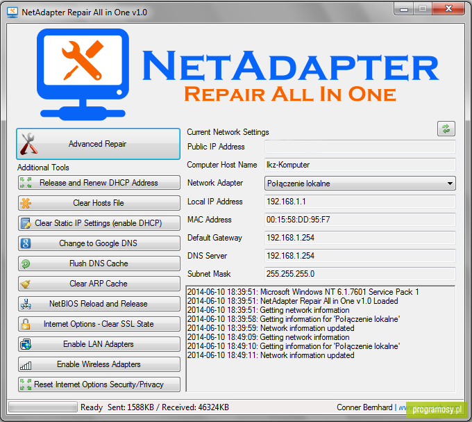 NetAdapter Repair All in One