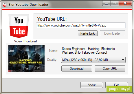 Blur YouTube Downloader