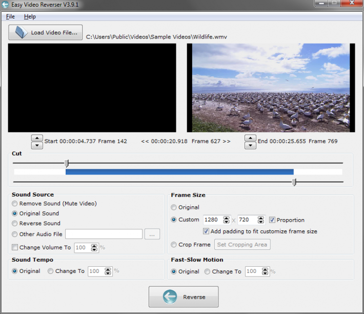 Easy Video Reverser