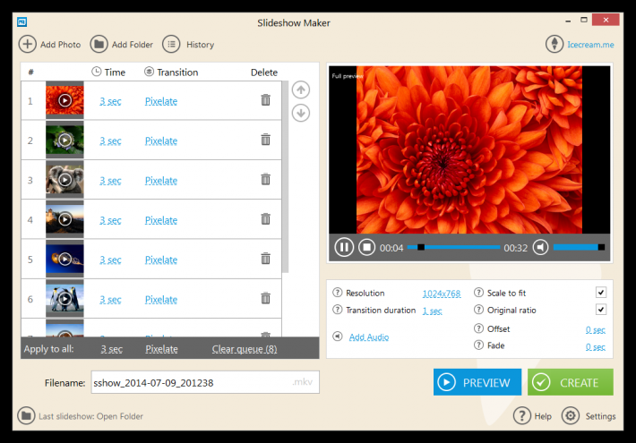 Icecream Slideshow Maker