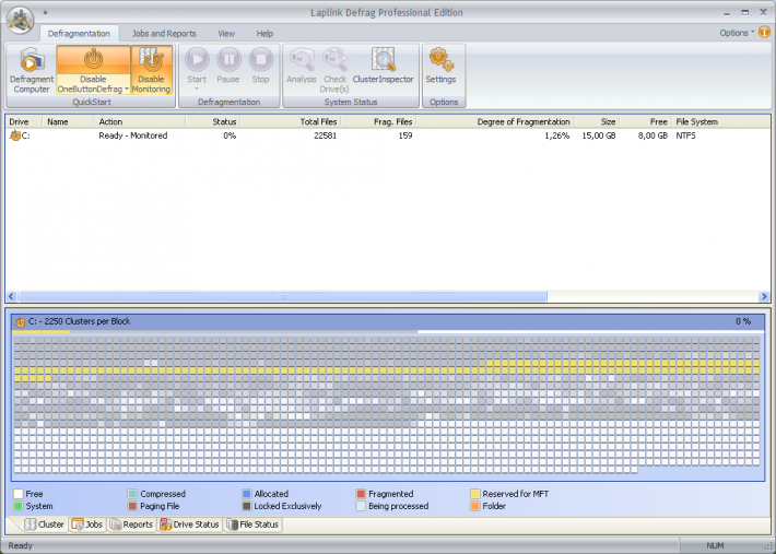 Laplink Defrag Professional Edition