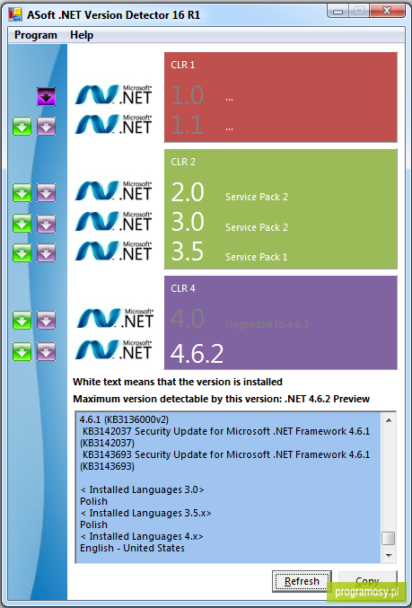 ASoft .NET Version Detector