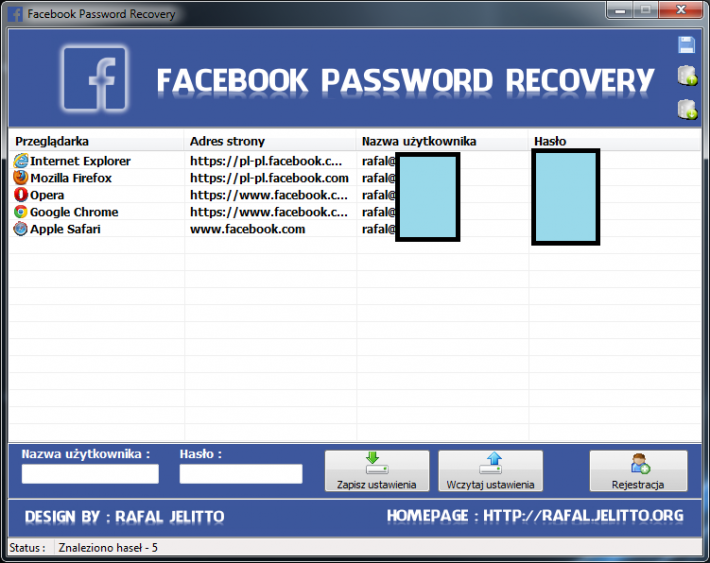 Facebook Password Recovery