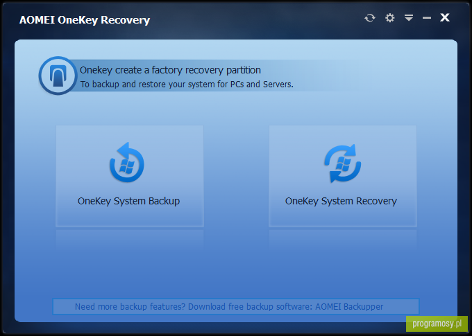 AOMEI OneKey Recovery