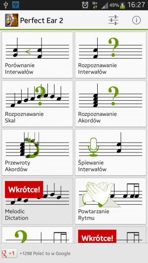 Interwały muzyczne rozpoznawanie