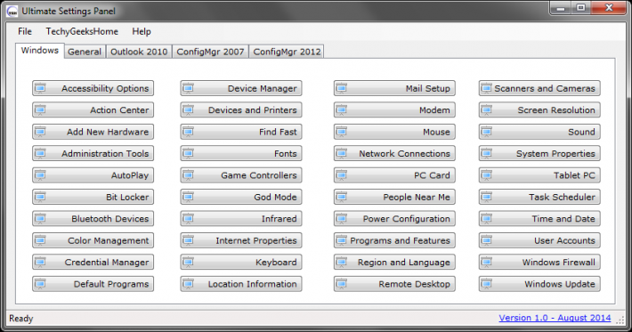 Ultimate Settings Panel