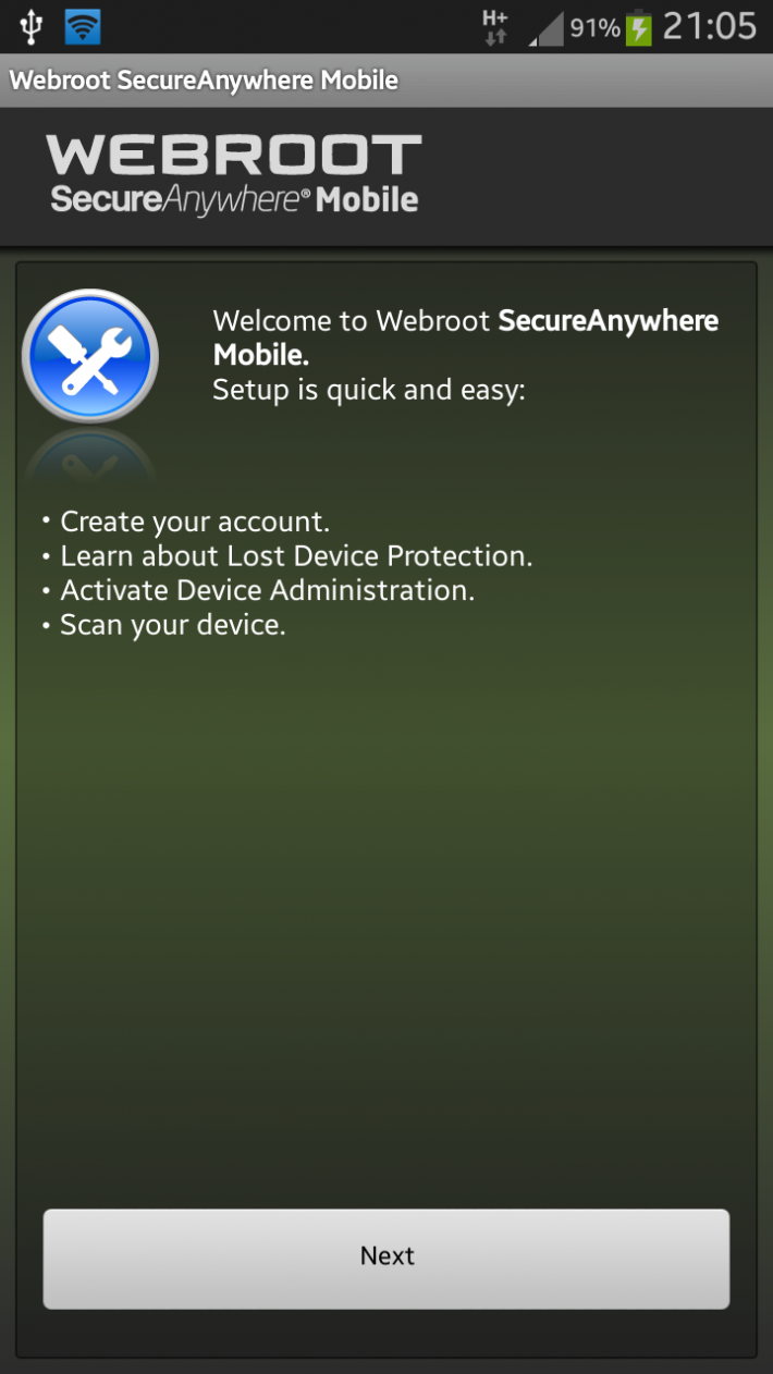 Webroot SecureAnywhere Mobile