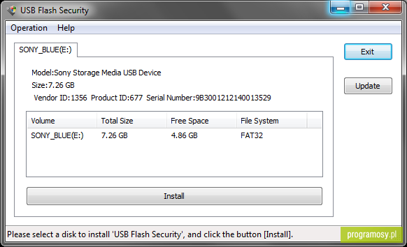 USB Flash Security Free Edition