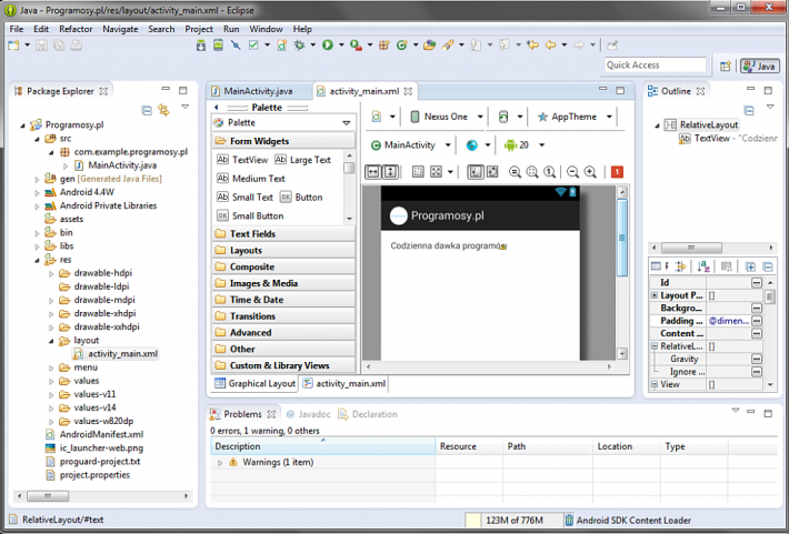 Eclipse Android Developer Tools (ADT)