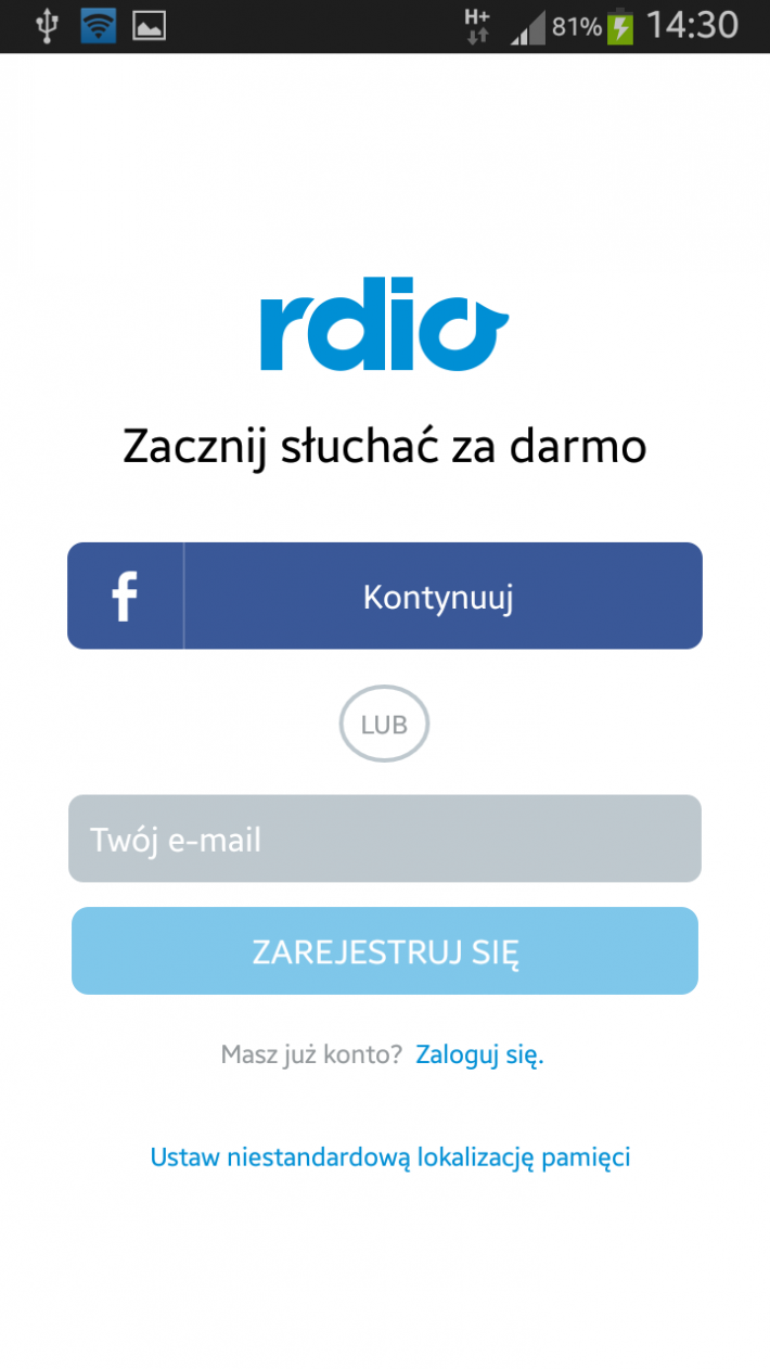 Muzyka w Rdio