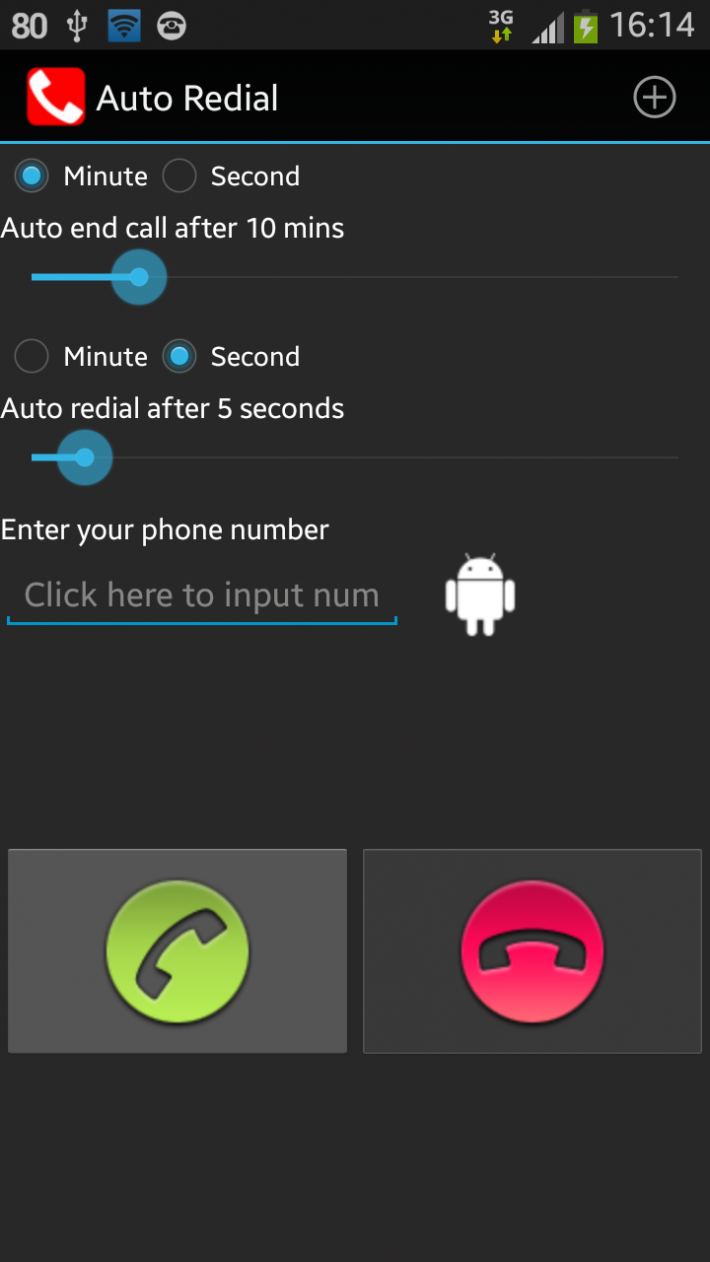 Auto Redial (call timer)