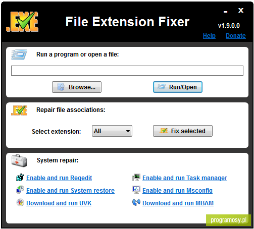 File extension fixer