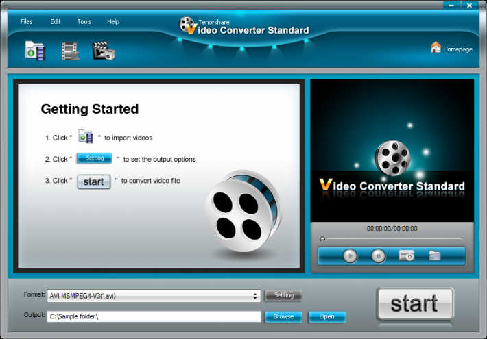 Tenorshare Free Video Converter