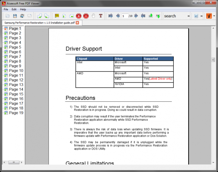 Aiseesoft Free PDF Viewer