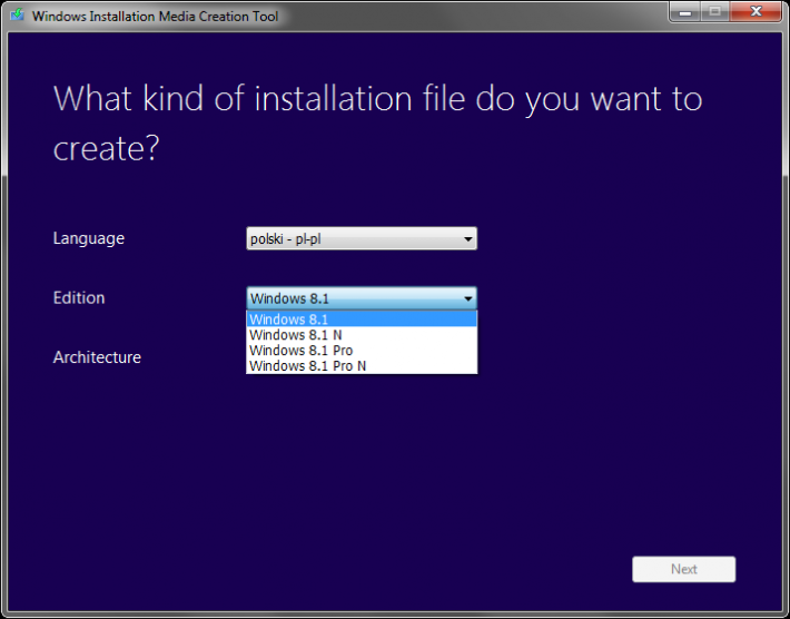 Windows Installation Media Creation Tool