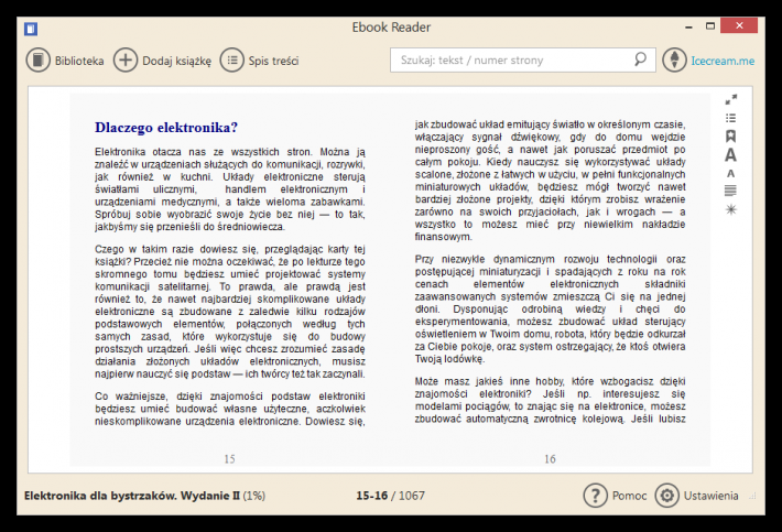 Icecream Ebook Reader