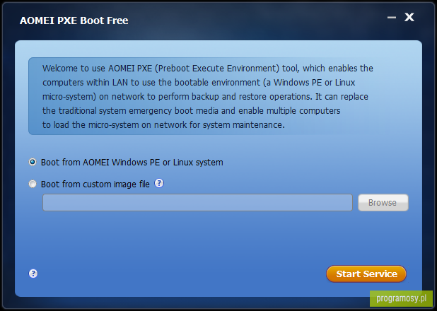 AOMEI PXE Boot Tool