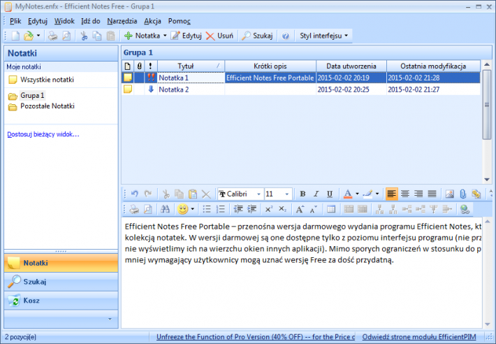 Efficient Notes Free Portable