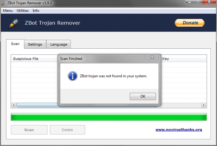 NoVirusThanks Zeus Trojan Remover Portable