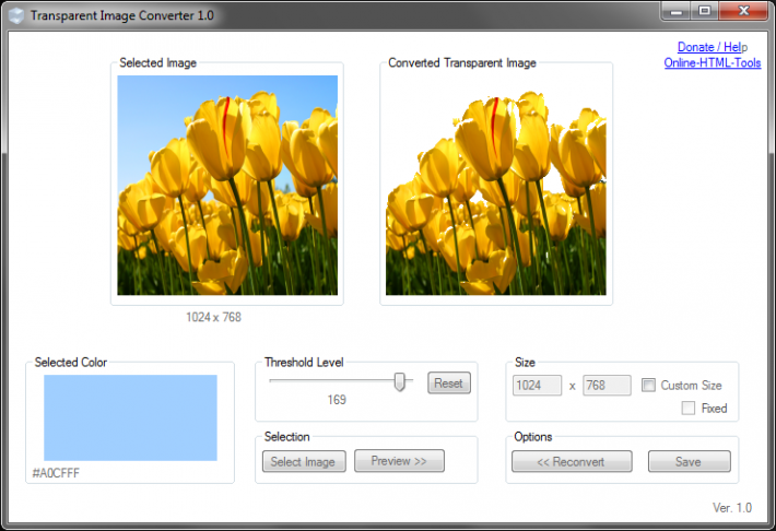 Transparent Image Converter