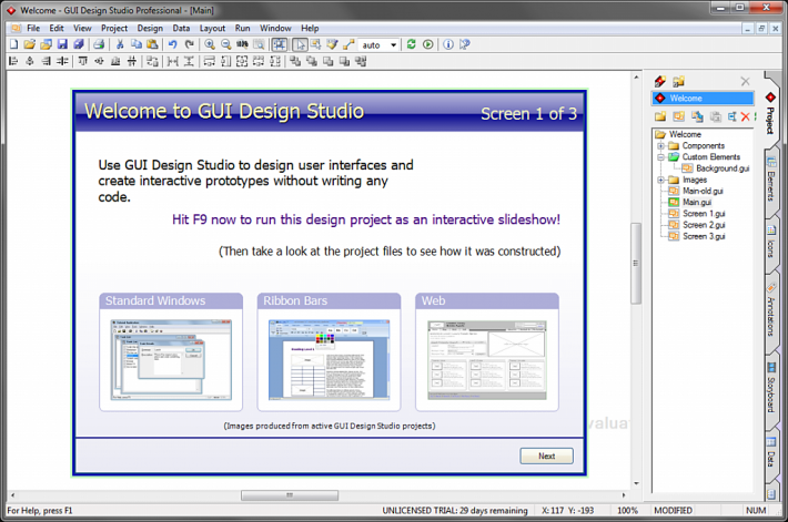 GUI Design Studio Professional