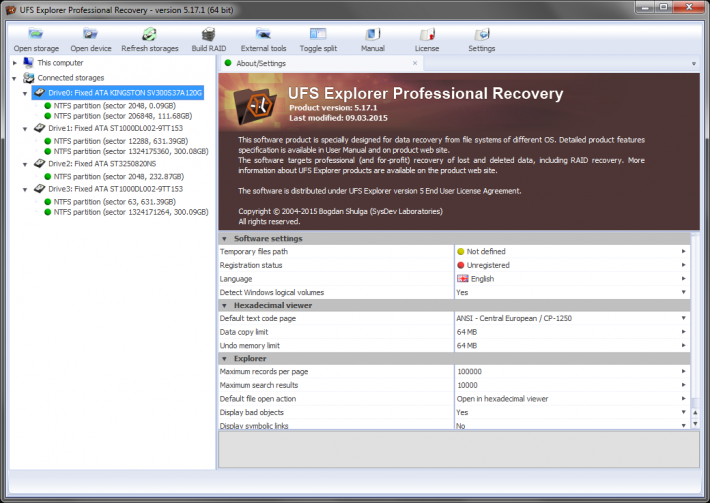 UFS Explorer Professional Recovery