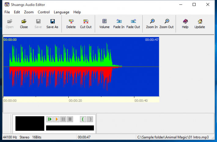 Shuangs Audio Editor