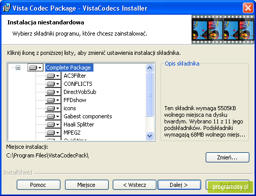 Vista Codec Package