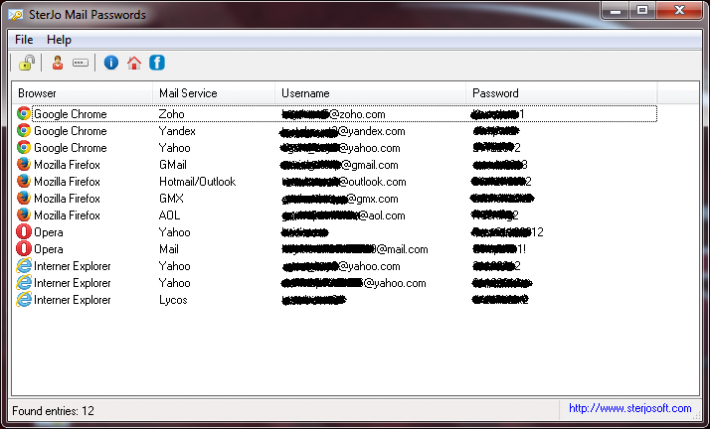 SterJo Mail Passwords