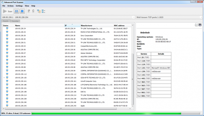 Advanced Port Scanner