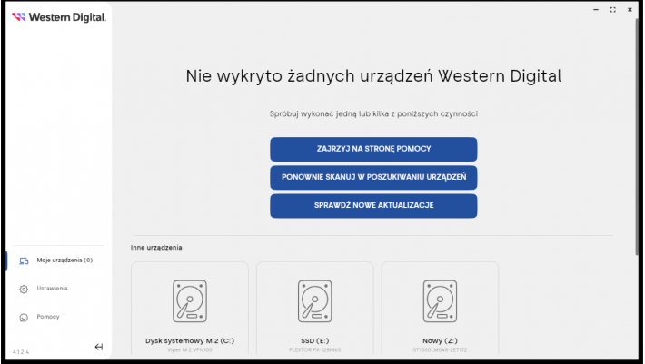 Western Digital SSD Dashboard