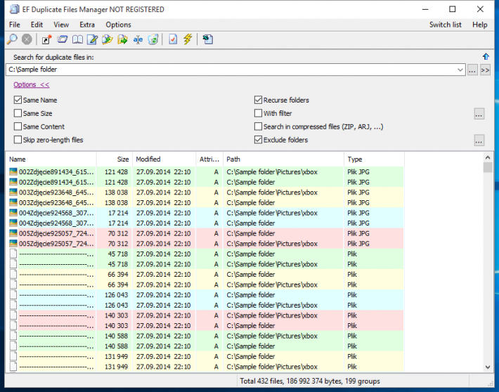 EF Duplicate Files Manager