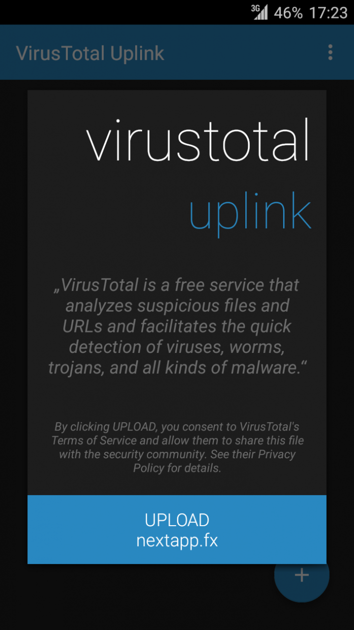 VirusTotal Uplink