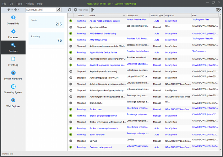 NetCrunch WMI Tools