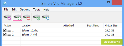 Simple VHD Manager