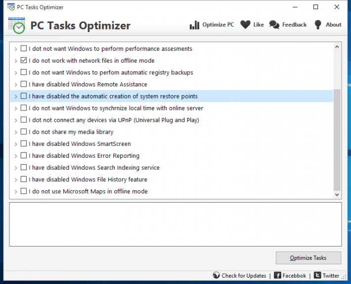 PC Tasks Optimizer