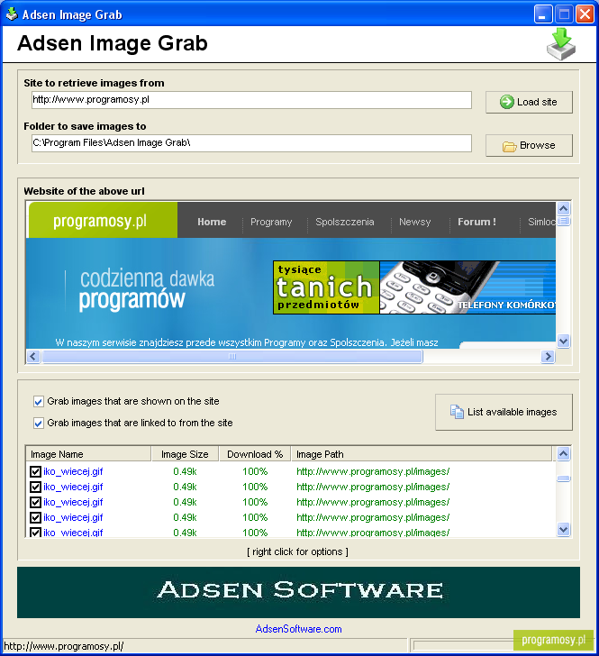 Adsen Image Grab