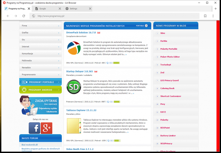 Liri Browser Portable