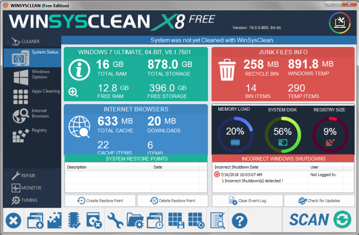 WinSysClean Free