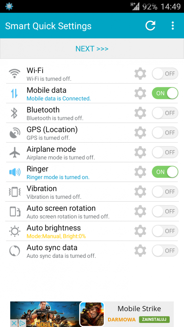 Smart Quick Settings