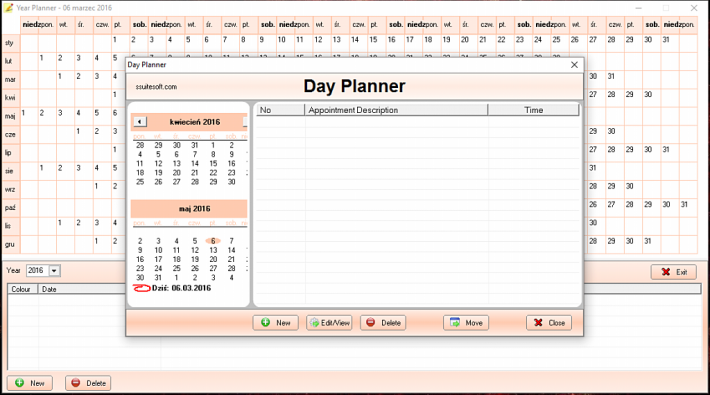 SSuite Year and Day Planner