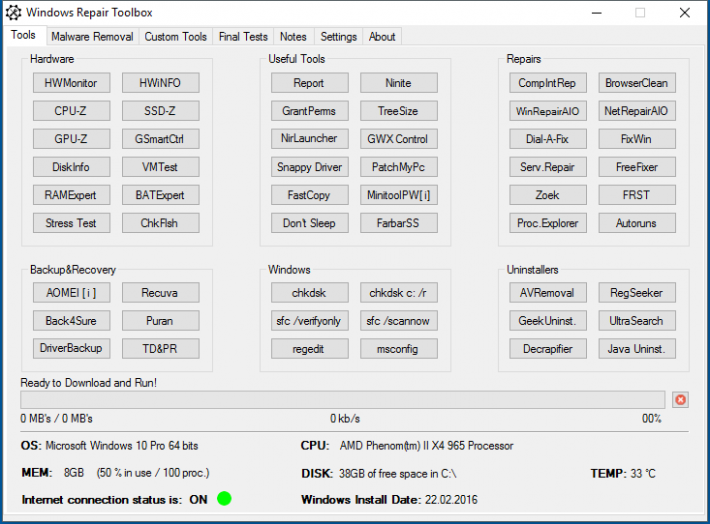 Windows Repair Toolbox Portable