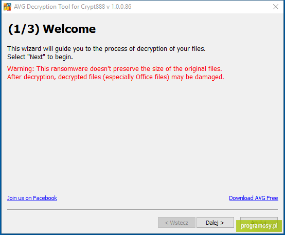 AVG Decryption Tool for Crypt888