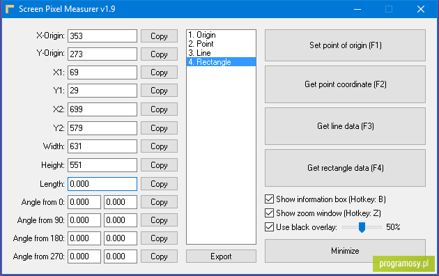 Screen Pixel Measurer