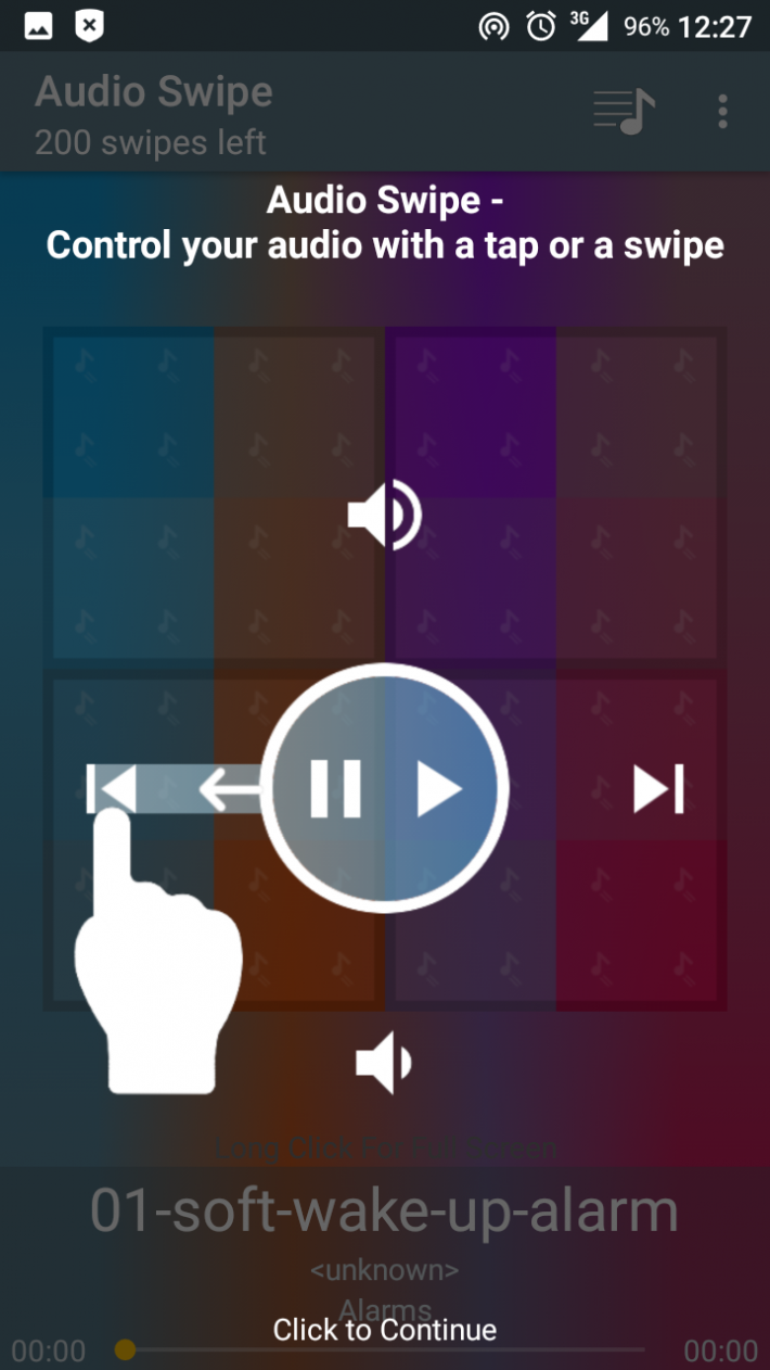 Audio Swipe