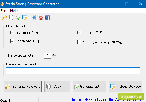 SterJo Strong Password Generator