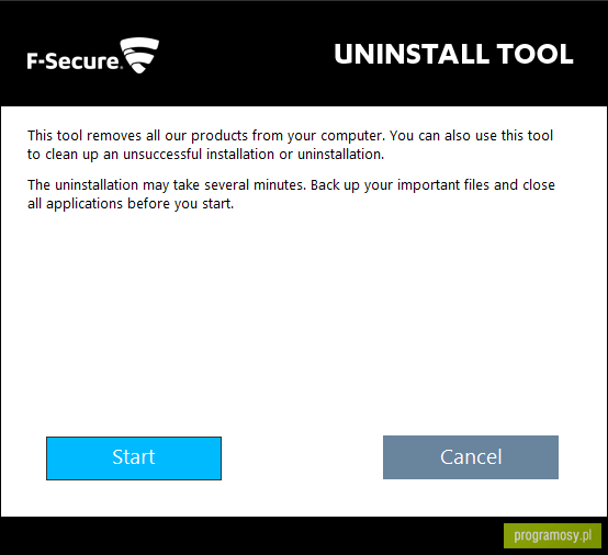 F-Secure Uninstallation Tool