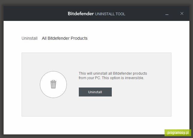 Bitdefender 2017 Uninstall Tool